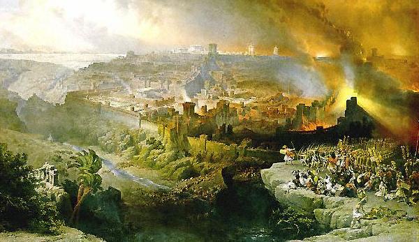 David Roberts The Siege and Destruction of Jerusalem Germany oil painting art